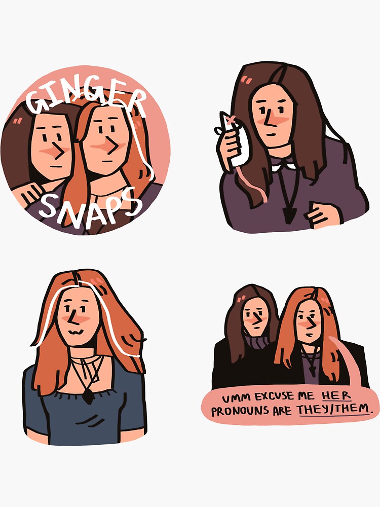 "ginger snaps sticker sheet" Sticker for Sale by wifescullys Redbubble