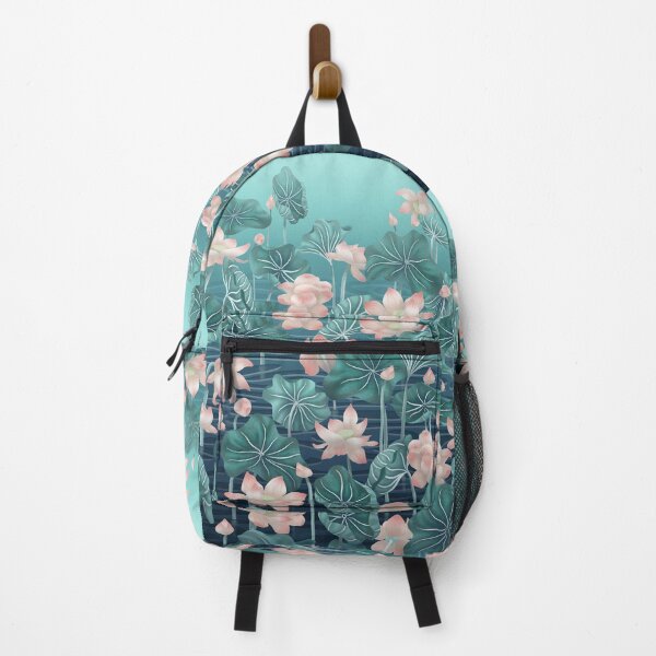 Item preview, Sacred lotus flowers clustered in a pond designed and sold by AliciaDiamond.