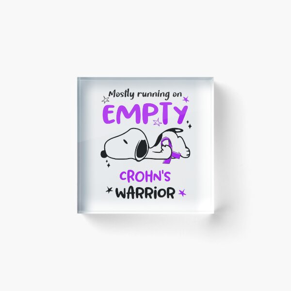 Item preview, Mostly Running on Empty Crohn's Warrior designed and sold by Wlsnpeggy.