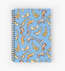 Cuaderno de espiral geckos de gemelos en azul