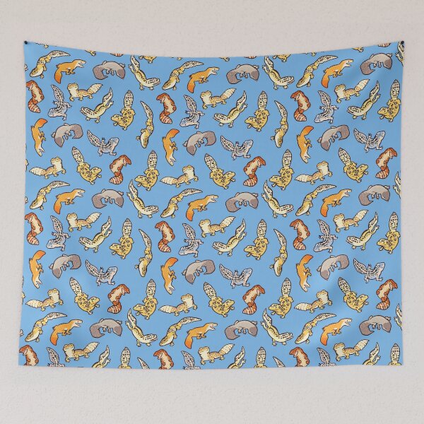 Item preview, chub geckos in blue designed and sold by Colordrilos.