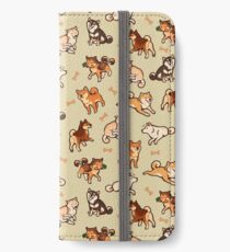 shibes in cream iPhone Wallet/Case/Skin