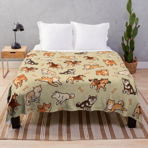 Item preview, shibes in cream designed and sold by Colordrilos.