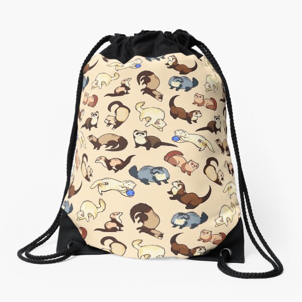 cat snakes Drawstring Bag