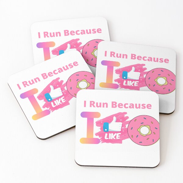 Item preview, I Run Because I Like Donuts designed and sold by Soft Strength Studio.