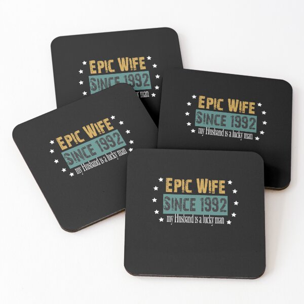 Item preview, Epic Wife Since 1992 my husband is a lucky man Shirt, Anniversary, Funny Shirt, Valentine Shirt gift, Valentine Day Cut File, gift for Mom, dad gift, gift for birthday  designed and sold by GAIDREDA.