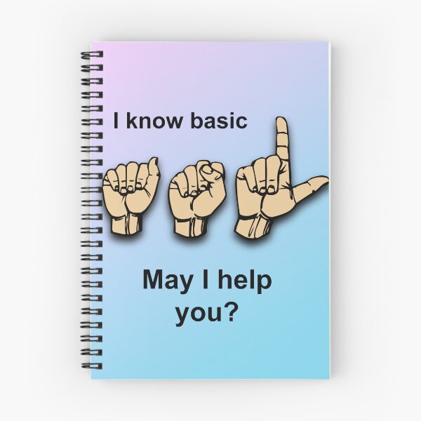 Item preview, Work Button (light skin tone): I know basic ASL. May I help you? designed and sold by CarynKeller.