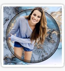 Lea Michele marble - gold Sticker