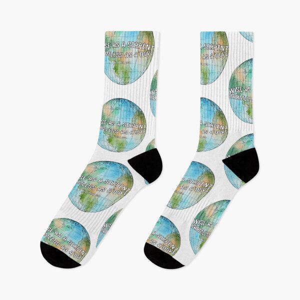 Item preview, Waste as a serpent, harmless as a dove Matthew 10:16 Bible verse, watercolor earth designed and sold by Emily Roberts.