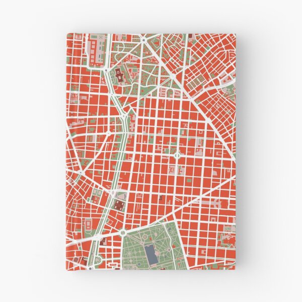 Item preview, Madrid city map classic designed and sold by PlanosUrbanos.