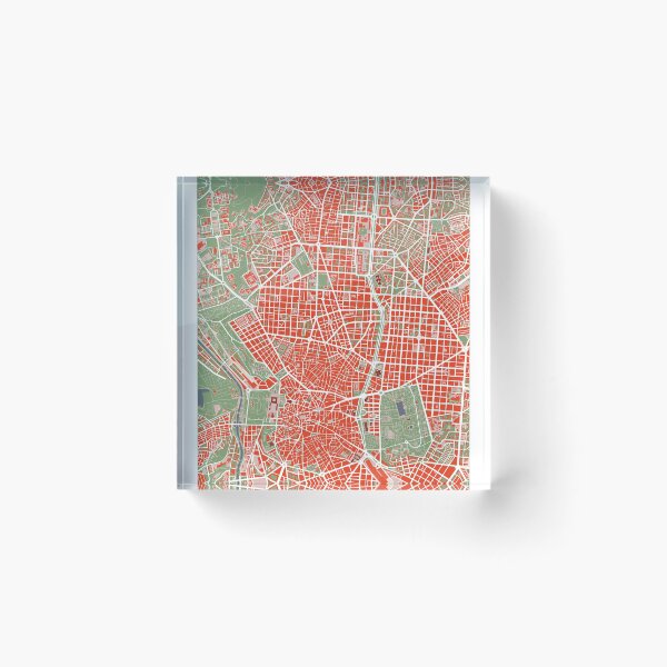 Item preview, Madrid city map classic designed and sold by PlanosUrbanos.