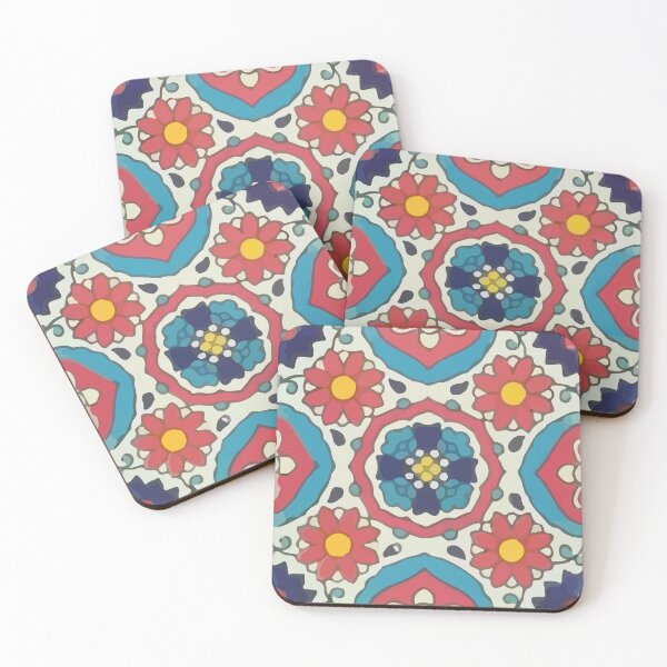 Item preview, Mexican flower classic style talavera tile designed and sold by T-Mex.