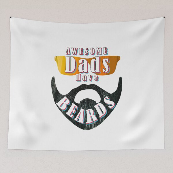 Item preview, Awsome Dads Have Beards - Father's Day - Funny Quote- Essensial T-shirt designed and sold by K0tK0tu.