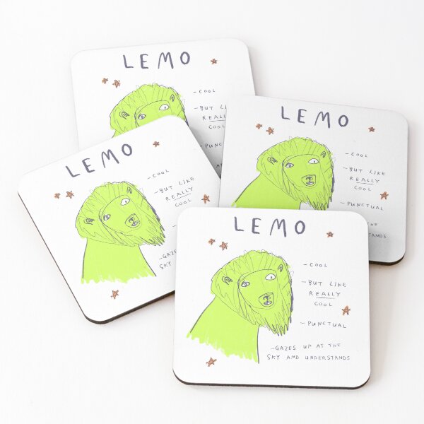 Item preview, Lemo the Very Cool Lion - Horror Scoops Asstrology designed and sold by HorrorScoops.