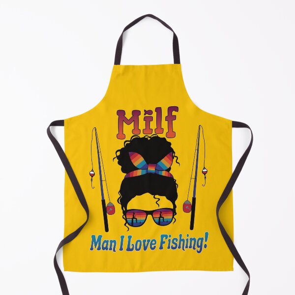 Item preview, MILF, Man I Love Fishing, Messy Hair Bun Colorful Vintage Sunset Sunglasses designed and sold by Jmgold87.
