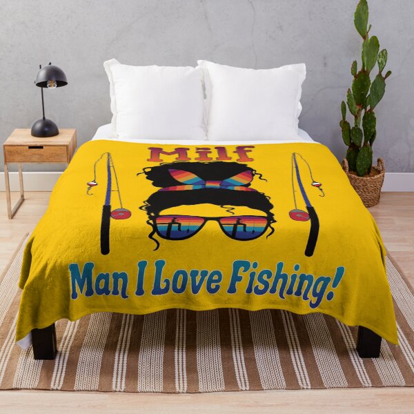 Item preview, MILF, Man I Love Fishing, Messy Hair Bun Colorful Vintage Sunset Sunglasses designed and sold by Jmgold87.
