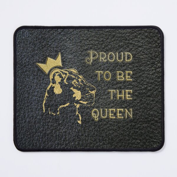 Item preview, Proud to be the queen - Black leather gold letters designed and sold by joshuayule.
