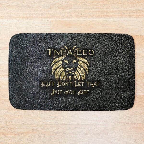 Item preview, I'm a leo, but dont let that put you off - Black leather gold letters designed and sold by joshuayule.