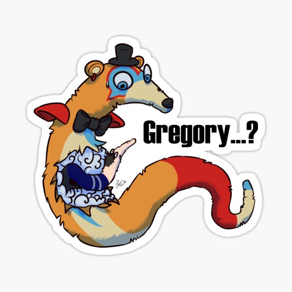 Gregory (FNAF Security Breach) Sticker by finksart