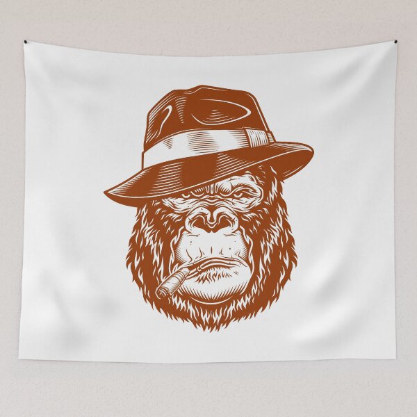 Item preview, Smoker Monkey with hat designed and sold by thebaig.