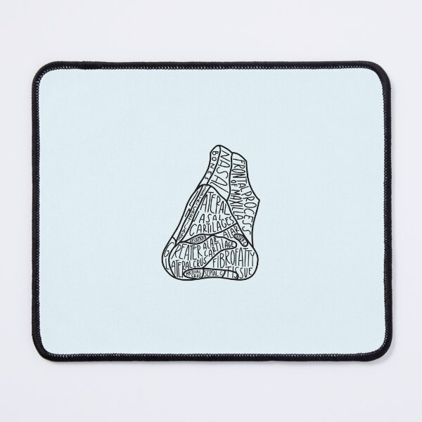 Item preview, Hand Drawn Labeled External Nose Anatomy Black designed and sold by SofiaSava01.
