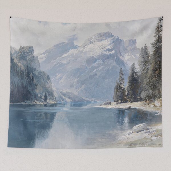 Item preview,  Lake Prags (Pragser Wildsee, Lago di Braies) by Edward Theodore Compton 1880 designed and sold by LoveSeasonz.