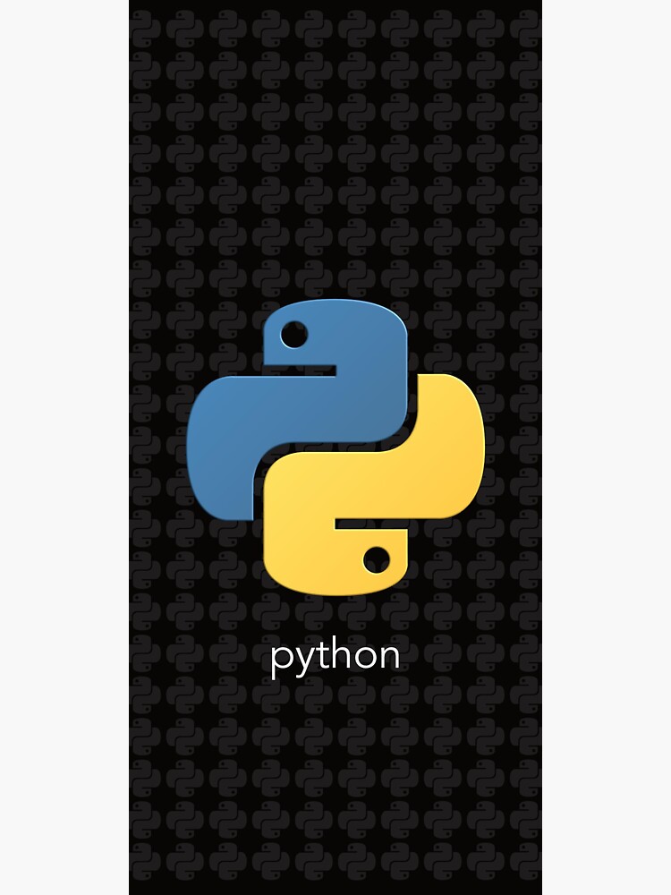 "Python logo" Sticker for Sale by Moodydesigns21 | Redbubble