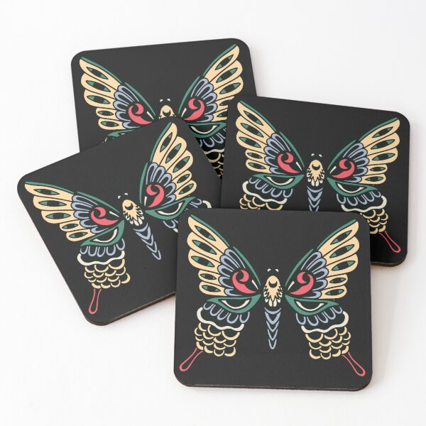 Item preview, Vintage Retro Laptop Hydro Butterfly Tattoo designed and sold by CattlettArt.