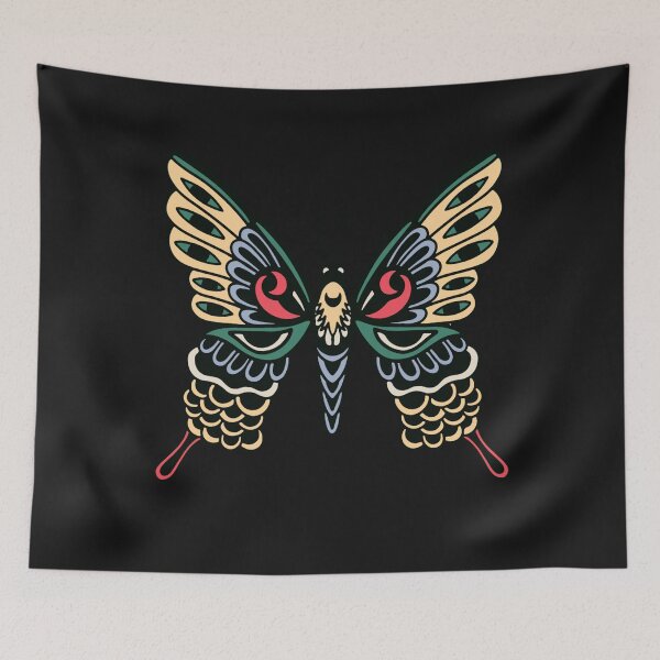 Item preview, Vintage Retro Laptop Hydro Butterfly Tattoo designed and sold by CattlettArt.