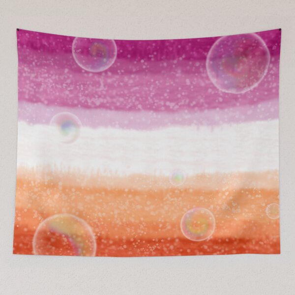 Item preview, Lesbian Flag Skyscape designed and sold by MaskedMewtwo.