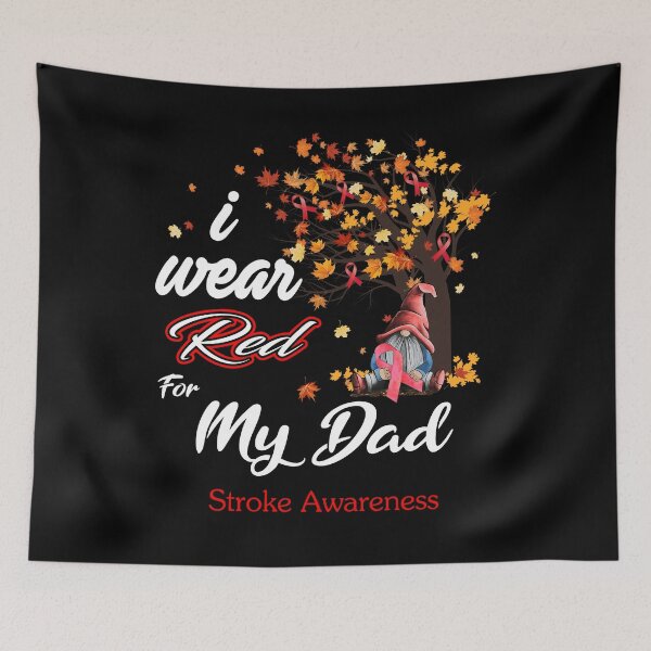 Item preview, Stroke Awareness Ribbon Tree I Wear Red For My Dad designed and sold by Hatjar.
