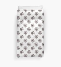 Black and White Roses Pattern Duvet Cover
