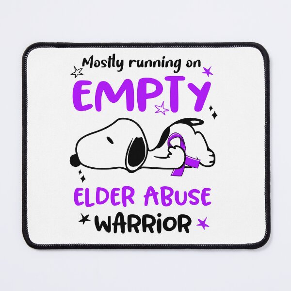 Item preview, Mostly Running on Empty Elder Abuse Warrior designed and sold by Wlsnpeggy.