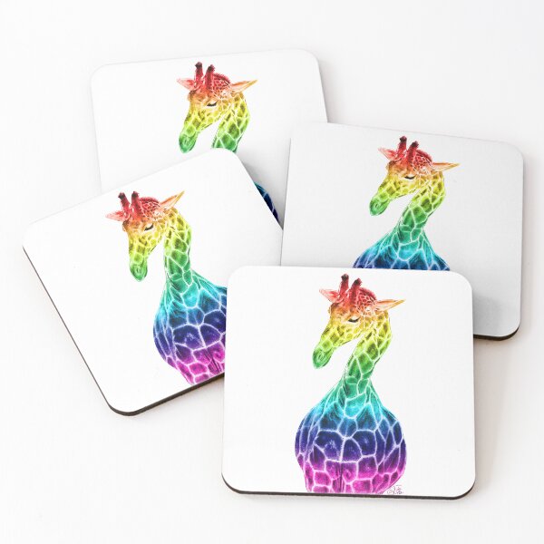 Item preview, Interrogative giraffe - rainbow version designed and sold by SylvieG18.