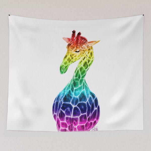 Item preview, Interrogative giraffe - rainbow version designed and sold by SylvieG18.