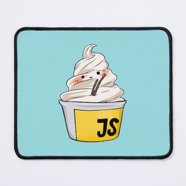 Item preview, Vanilla Javascript JS Happy Front End Developer Atom Laptop or Skateboard Stickers for Coders designed and sold by ShelliesWorld.