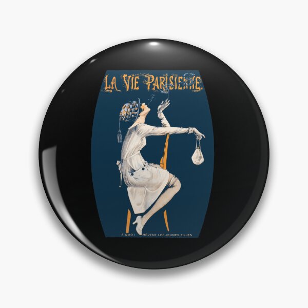 Item preview, La Vie Parisienne A Quoi Rêvent Les Jeunes Filles 1918 Art Deco Zipped Hoodie designed and sold by donnielnah.