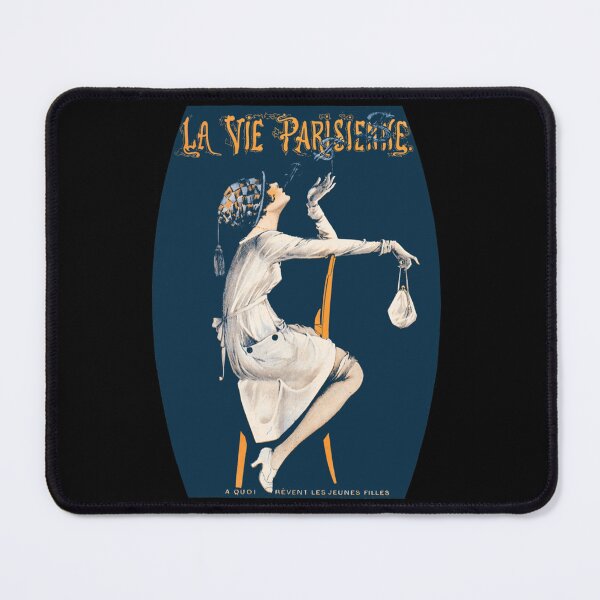 Item preview, La Vie Parisienne A Quoi Rêvent Les Jeunes Filles 1918 Art Deco Zipped Hoodie designed and sold by donnielnah.