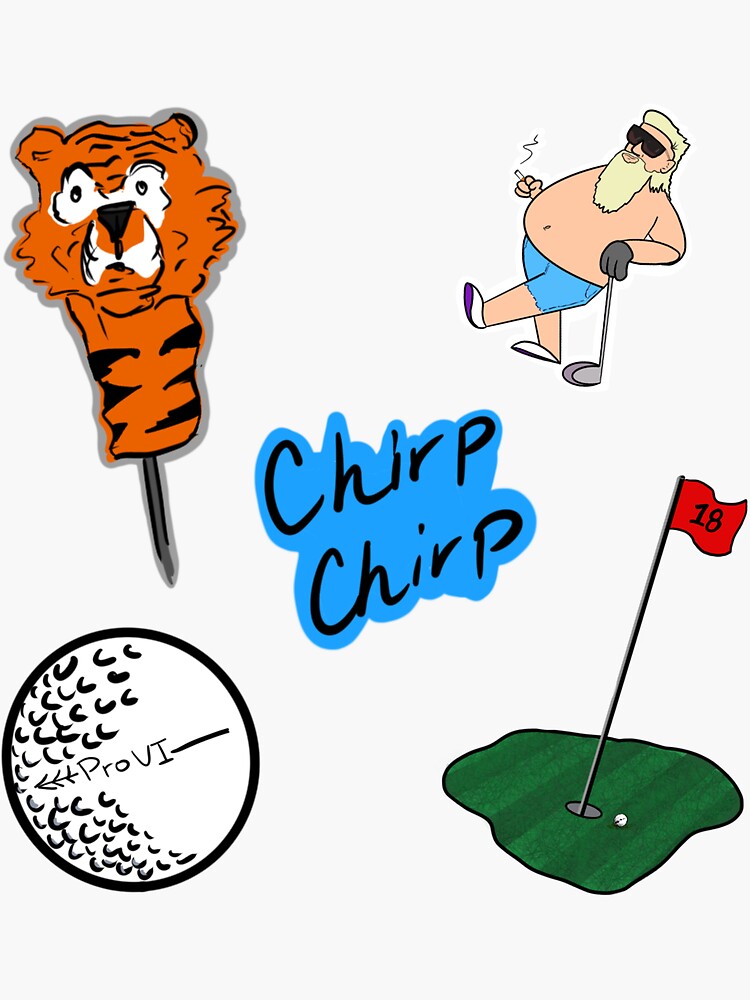 "Golf scrapbook stickers" Sticker for Sale by Hodgy2Times Redbubble