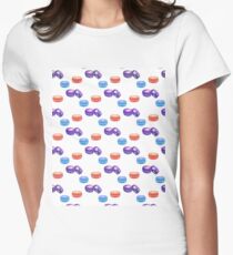 Macaroons Watercolor Design Women's Fitted T-Shirt
