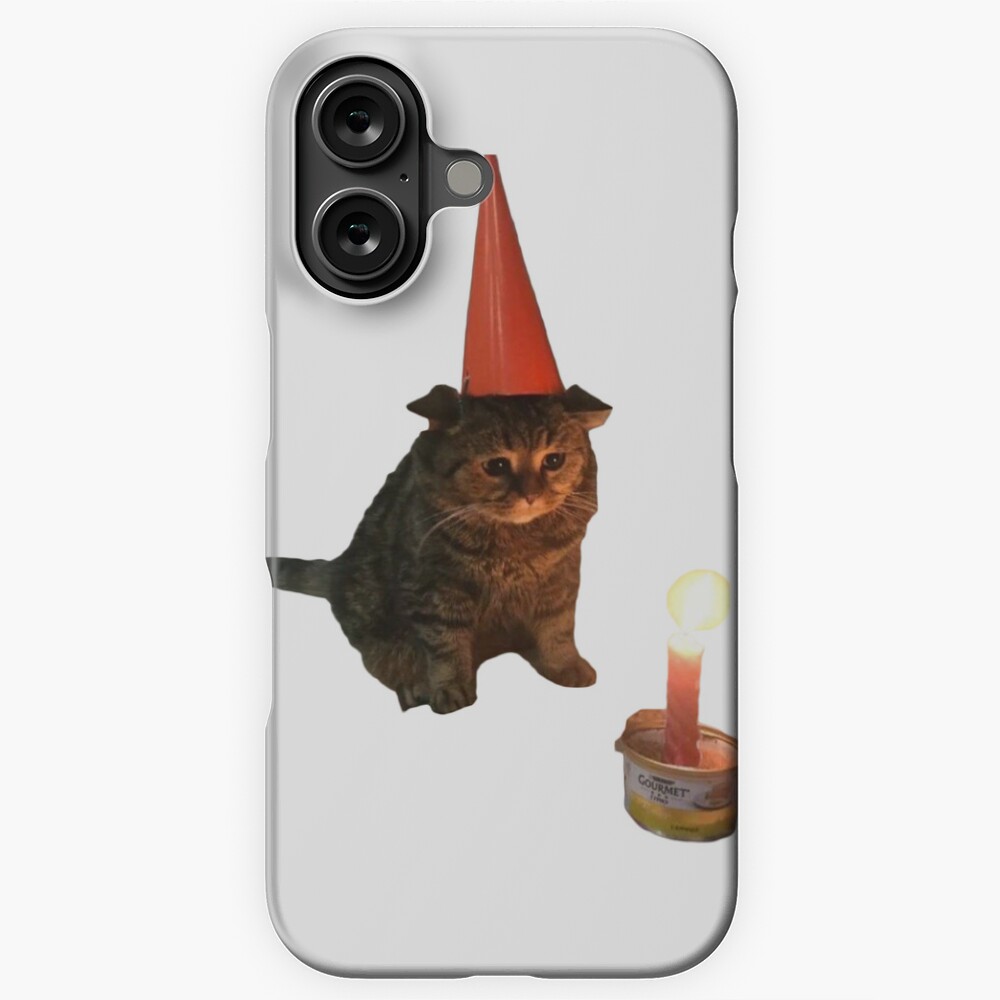 cat birthday sticker
