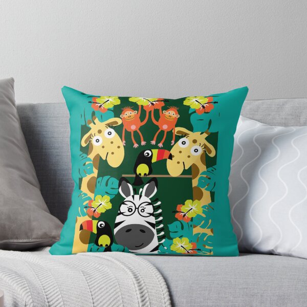 Item preview, Cute Nursery Jungle Animals Decor - Little Kids Jungle Themed Gifts - Amazon Jungles designed and sold by happygiftideas.
