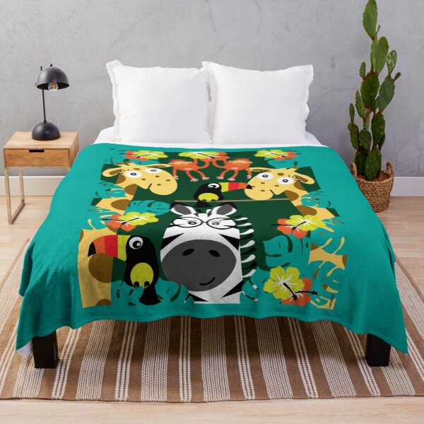 Item preview, Cute Nursery Jungle Animals Decor - Little Kids Jungle Themed Gifts - Amazon Jungles designed and sold by happygiftideas.
