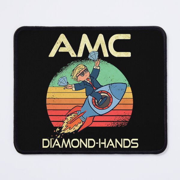 Item preview, AMC a The Moon Wallstreetbets mono designed and sold by CasesyTran.