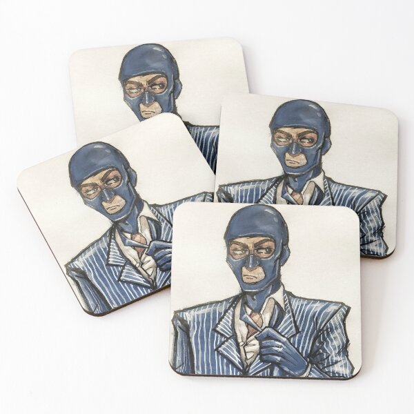 Item preview, TF2 Spy (mixed media painting) designed and sold by ghostgraffitii.