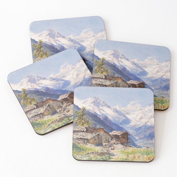 Item preview, The Alps Barneuza Wallis by Edward Theodore Compton 1900 designed and sold by LoveSeasonz.