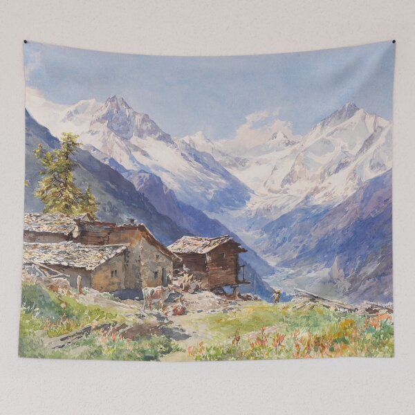 Item preview, The Alps Barneuza Wallis by Edward Theodore Compton 1900 designed and sold by LoveSeasonz.