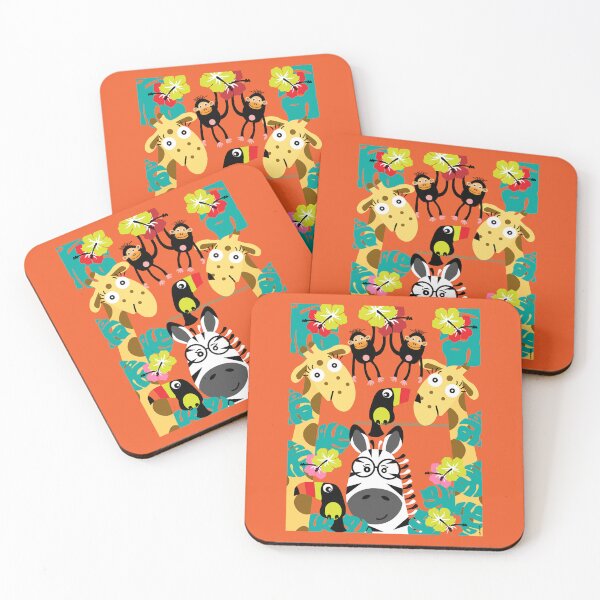 Item preview, Cute Nursery Jungle Animals Decor - Little Kids Jungle Themed Gifts - Amazon Jungles designed and sold by happygiftideas.