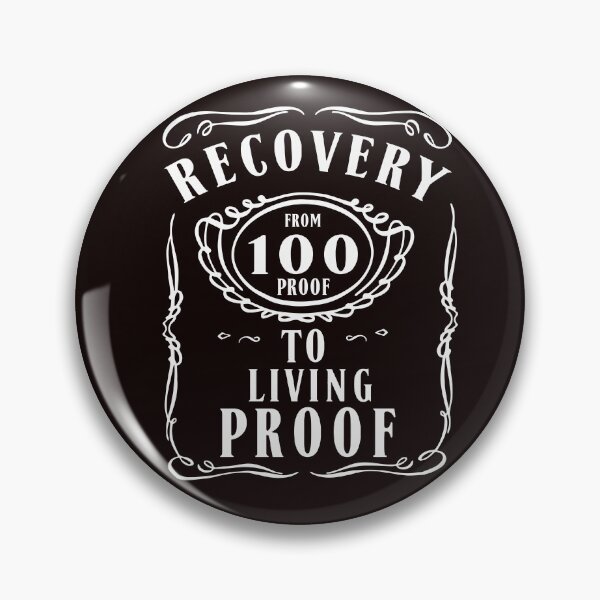 Item preview, AA NA Recovery Sobriety " Recovery From 100 Proof To Living Proof"  designed and sold by SoberJen.