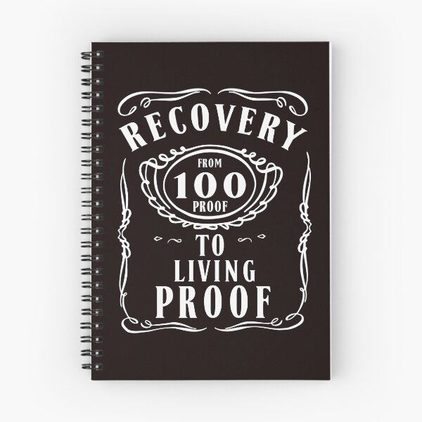 Item preview, AA NA Recovery Sobriety " Recovery From 100 Proof To Living Proof"  designed and sold by SoberJen.